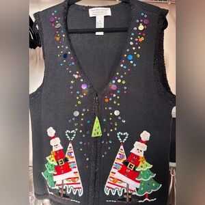 Colorful Vintage Holiday Vest